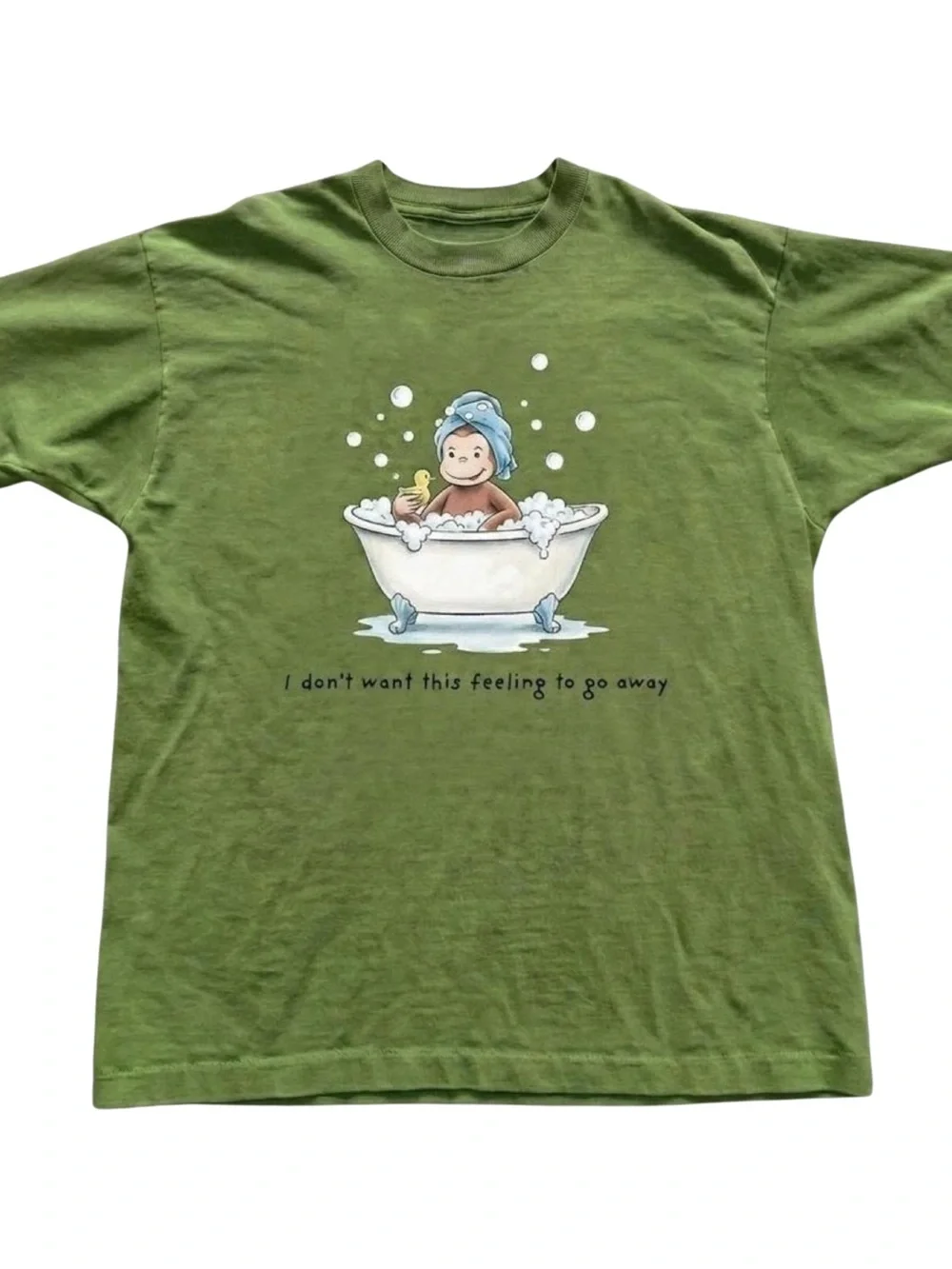 Gildan Green 'I Don't Want This Feeling to Go Away' Bath Graphic Tee